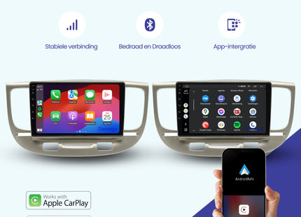 Autoradio CarPlay pour Honda Jazz | 2006 à 2010 | Denago DNG-A173 | Écran 9 pouces | Android 13 | CarPlay sans fil & Android Auto