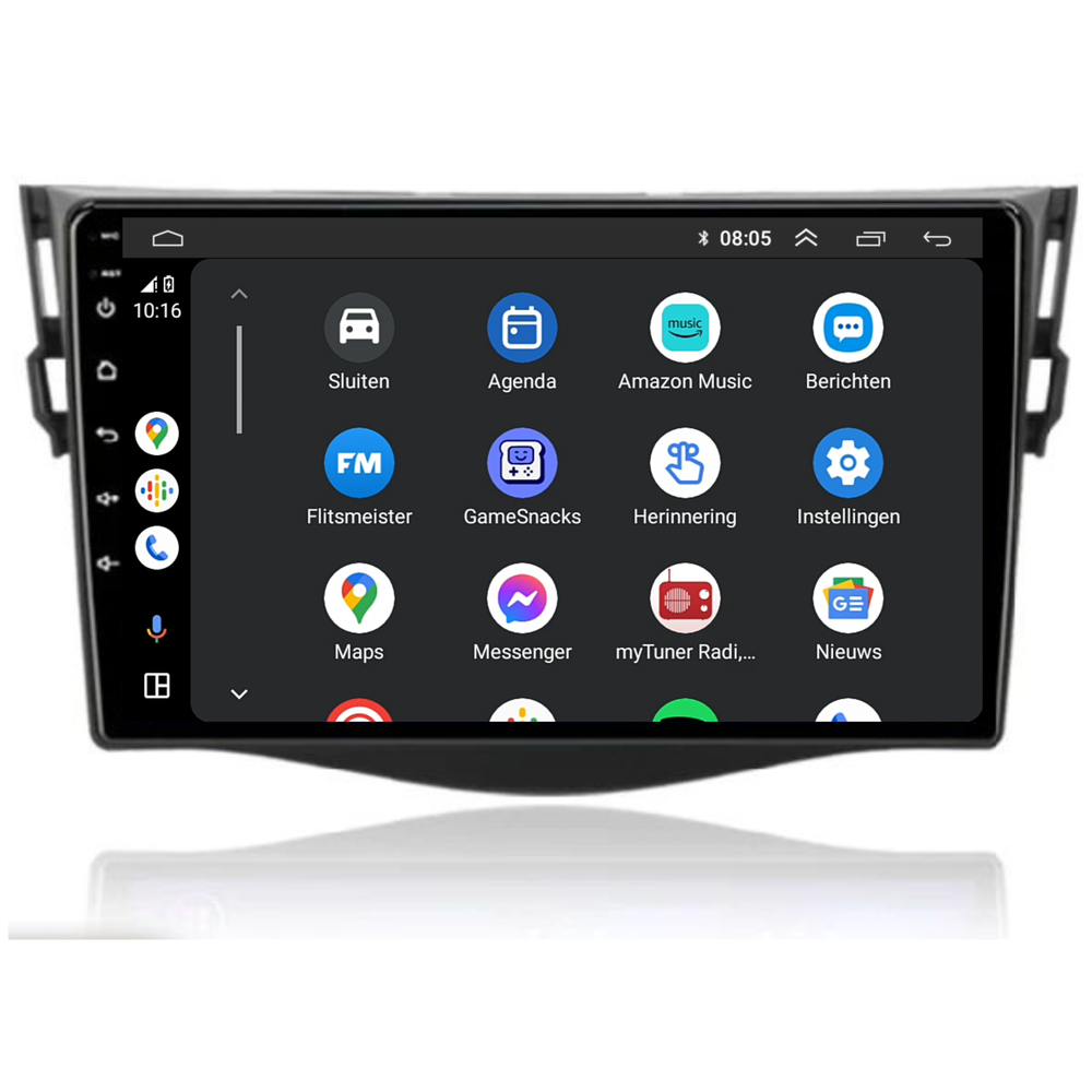 Toyota RAV4 | Android 13  | Autoradio | 2006 t/m 2013 | Carplay & Android Auto