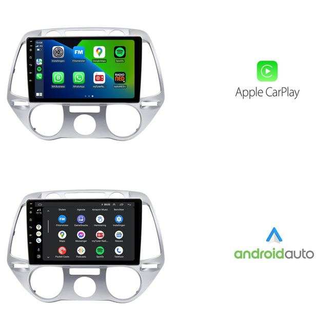 Hyundai i20 | Android 13 | Autoradio | 2008 t/m 2012 | CarPlay & Android Auto
