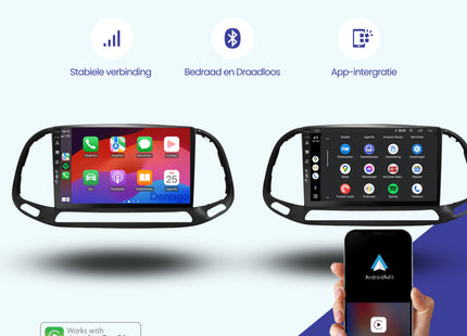 Radio para coche Fiat Doblo CarPlay | 2015 a 2021 | Denago DNG-A327 | 9 pulgadas | Android 13 | CarPlay inalámbrico & Android Auto