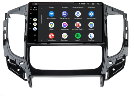 Mitsubishi Triton | Android 13 | Autoradio | 2015 t/m 2022 | Carplay & Android Auto