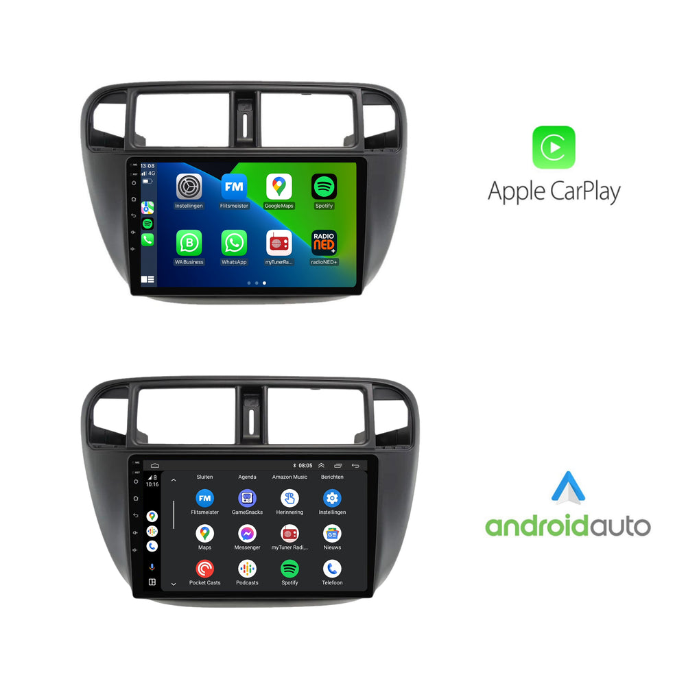 Honda Cívico | Androide 13 | Radio de coche | 1996 a 2000 | CarPlay y Android Auto