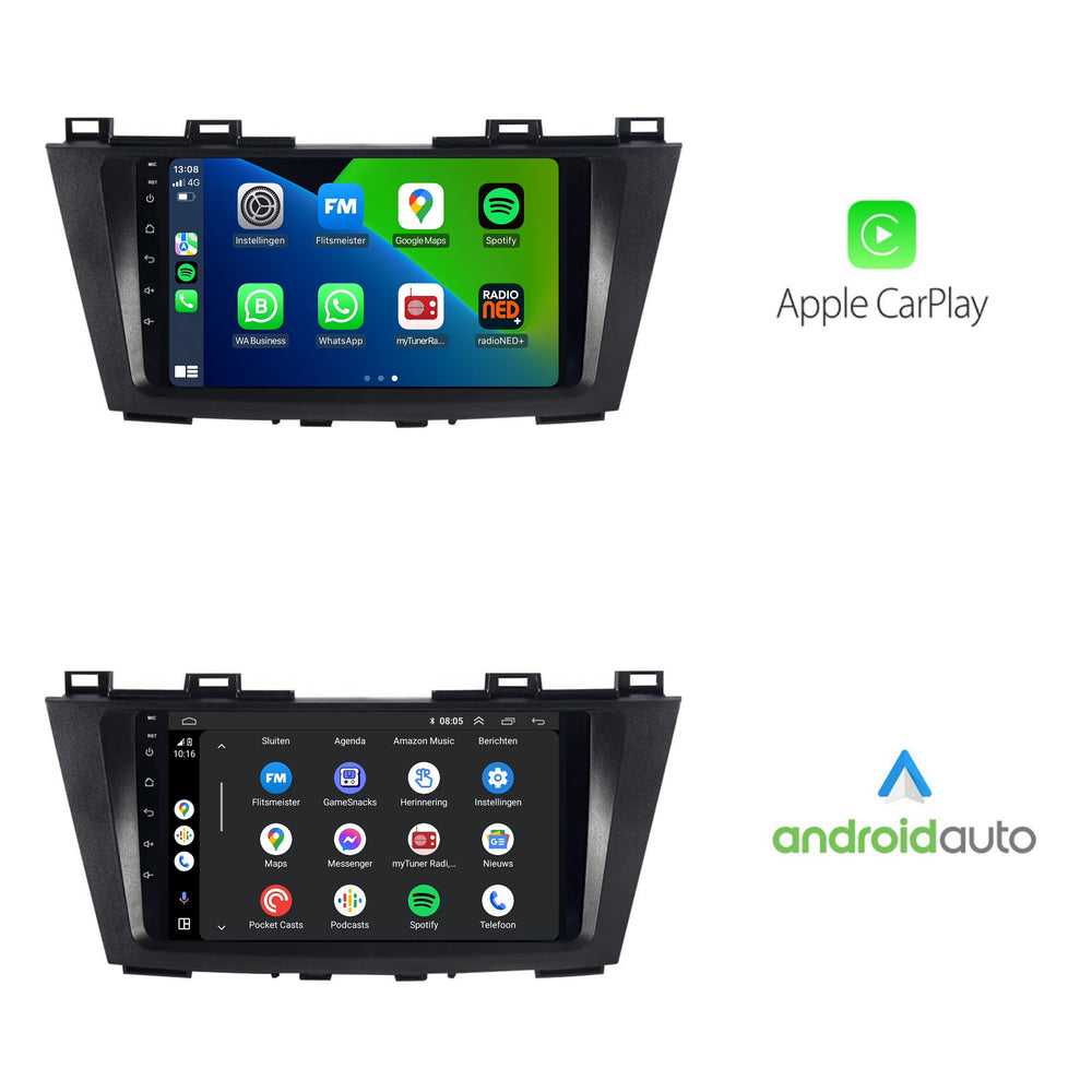 Mazda5 | Androide 13 | Radio de coche | 2010 a 2015 | CarPlay y Android Auto
