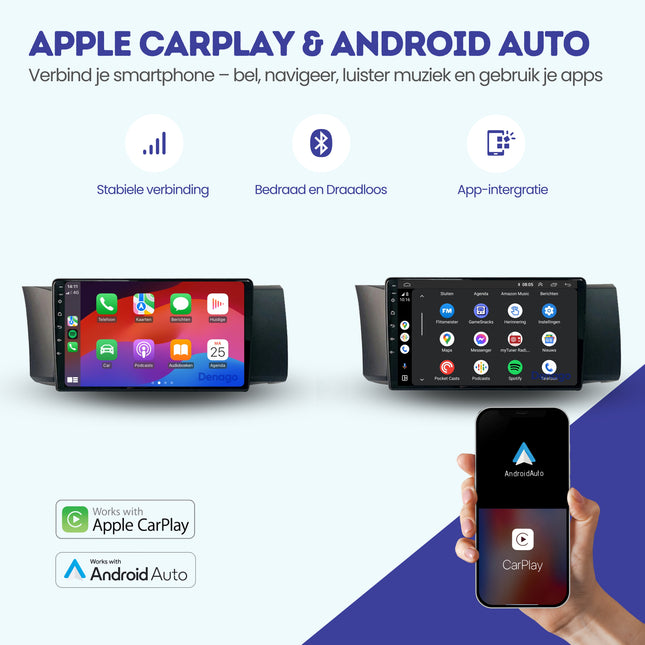 Toyota GT86 CarPlay autoradio | 2012 t/m 2016 | Denago DNG-A179 | 9 inch | Android 13 | Draadloos CarPlay & Android Auto