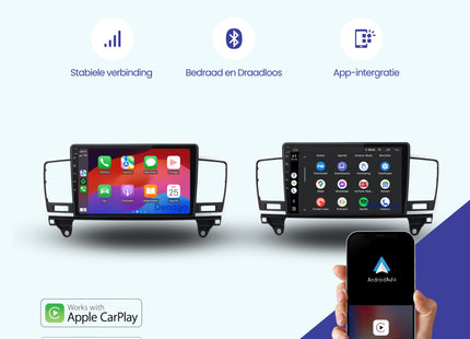 Mercedes ML-Klasse CarPlay autoradio | 2011 t/m 2015 | Denago DNG-A275 | 9 inch | Android 13 | Draadloos CarPlay & Android Auto