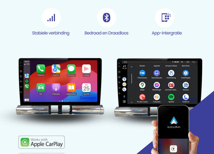Citroën C3 CarPlay autoradio | 2018 t/m 2024 | Denago DNG-A303 | 9 inch | Android 13 | Draadloos CarPlay & Android Auto | Low model