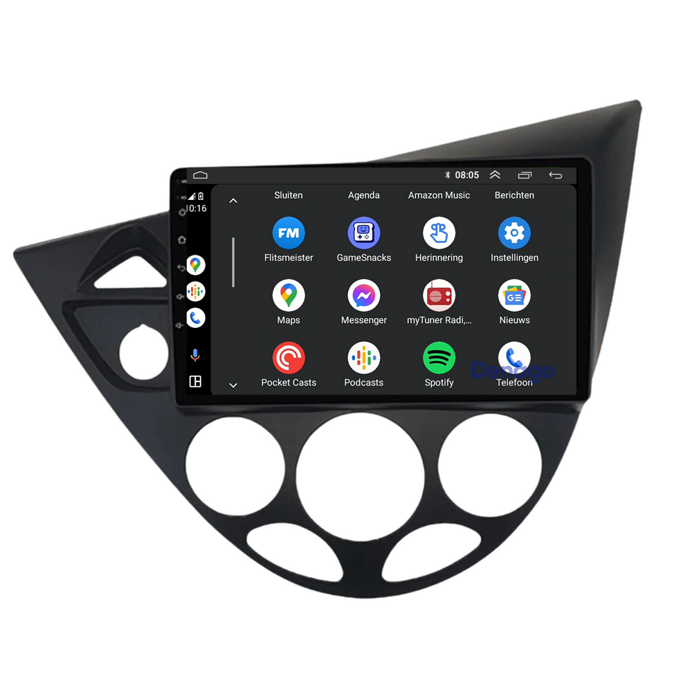 Radio para coche Ford Focus y Fiesta CarPlay | 1995 a 2004 | Denago DNG-A59 | 9 pulgadas | Androide 13 | CarPlay inalámbrico y Android Auto