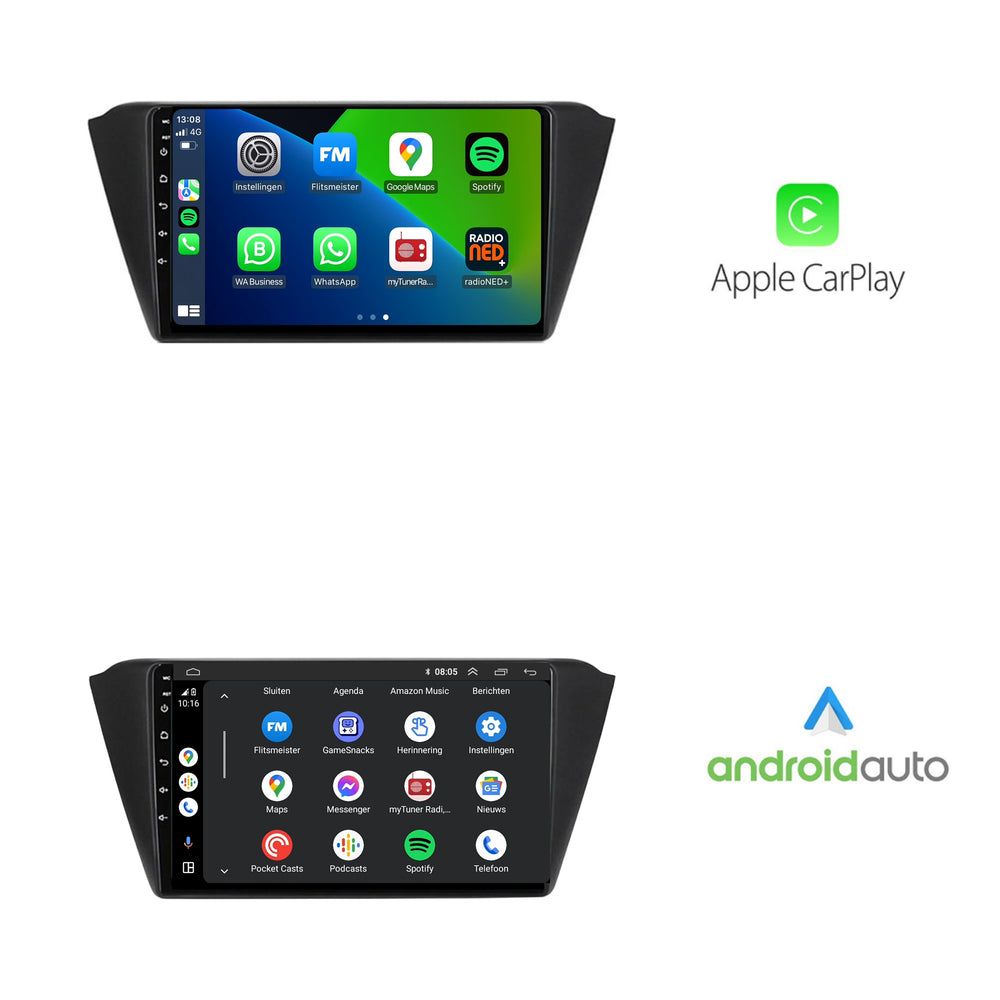 Skoda Fabia | Androide 13 | Radio de coche | 2013 a 2019 | CarPlay y Android Auto