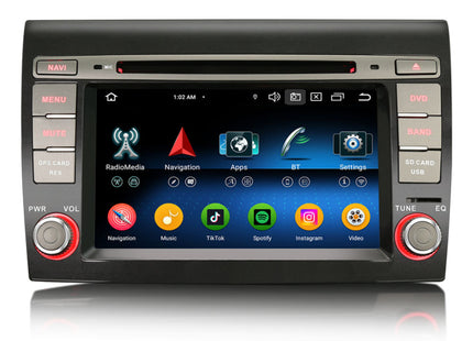 Fiat Bravo | CarPlay et Android Auto | autoradio | 2006 à 2017 | Android 14 | 4+64 Go
