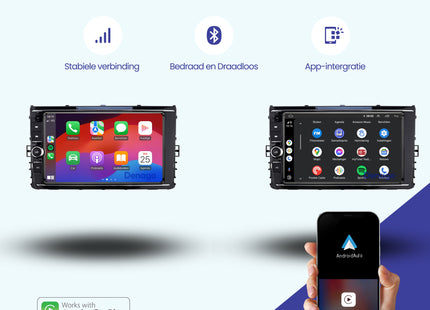Volkswagen Passat B8 CarPlay autoradio | 2014 t/m 2023 | Denago DNG-A357 | 9 inch | Android 13 | Draadloos CarPlay & Android Auto