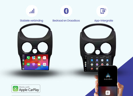 Chevrolet Spark CarPlay autoradio | 2010 t/m 2017 | Denago DNG-A305 | 9 inch | Android 13 | Draadloos CarPlay & Android Auto