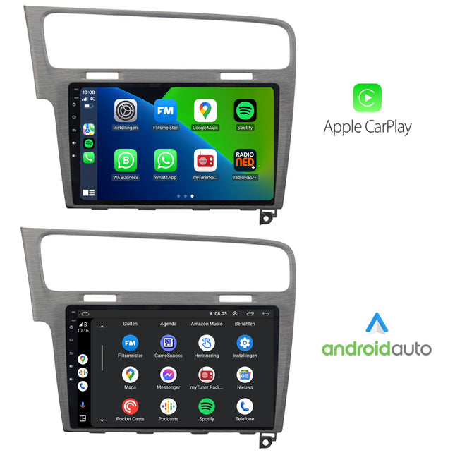 Volkswagen Golf 7 | Android 13 | Autoradio | 2012 t/m 2020 | Carplay & Android Auto | Grijs