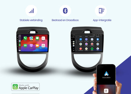 Kia Soul CarPlay autoradio | 2010 t/m 2013 | Denago DNG-A192 | 9 inch | Android 13 | Draadloos CarPlay & Android Auto