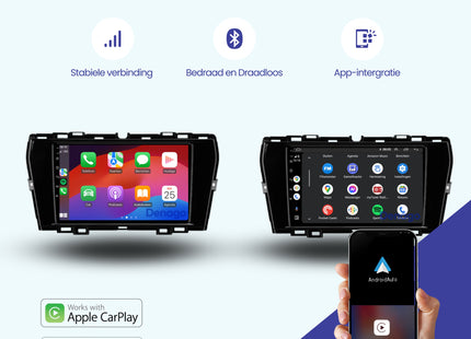 SsangYong Tivoli CarPlay autoradio | 2019 t/m 2021 | Denago DNG-A254 | 9 inch | Android 13 | Draadloos CarPlay & Android Auto