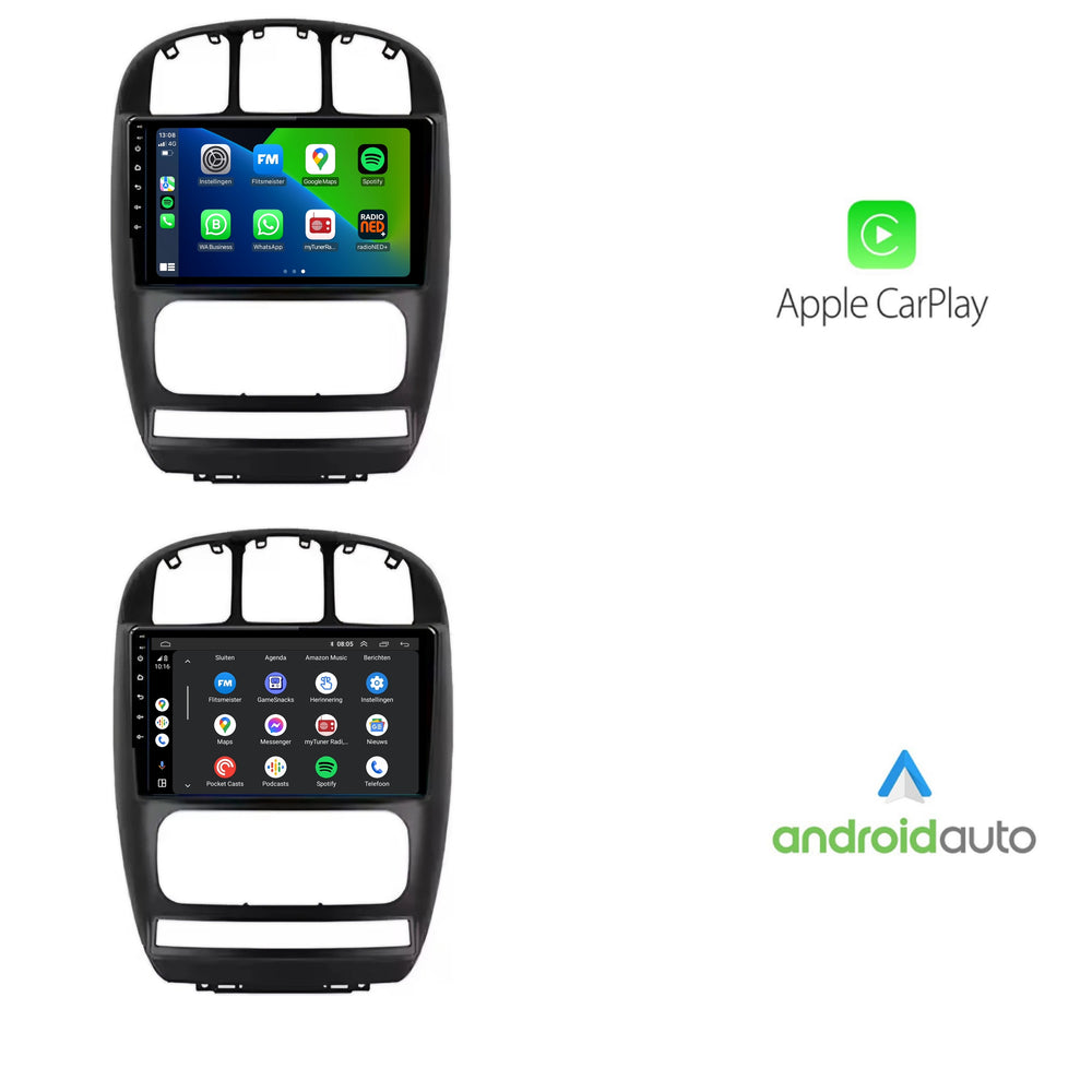 Chrysler Voyager y Dodge Grand Caravan | Androide 13 | Radio de coche | 2000 a 2012 | CarPlay y Android Auto