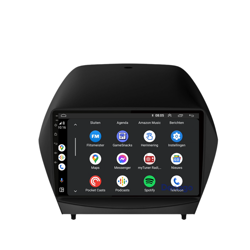 Hyundai ix35 CarPlay car radio | 2009 to 2015 | Denago DNG-A70 | 9 inches | Android 13 | Wireless CarPlay & Android Auto