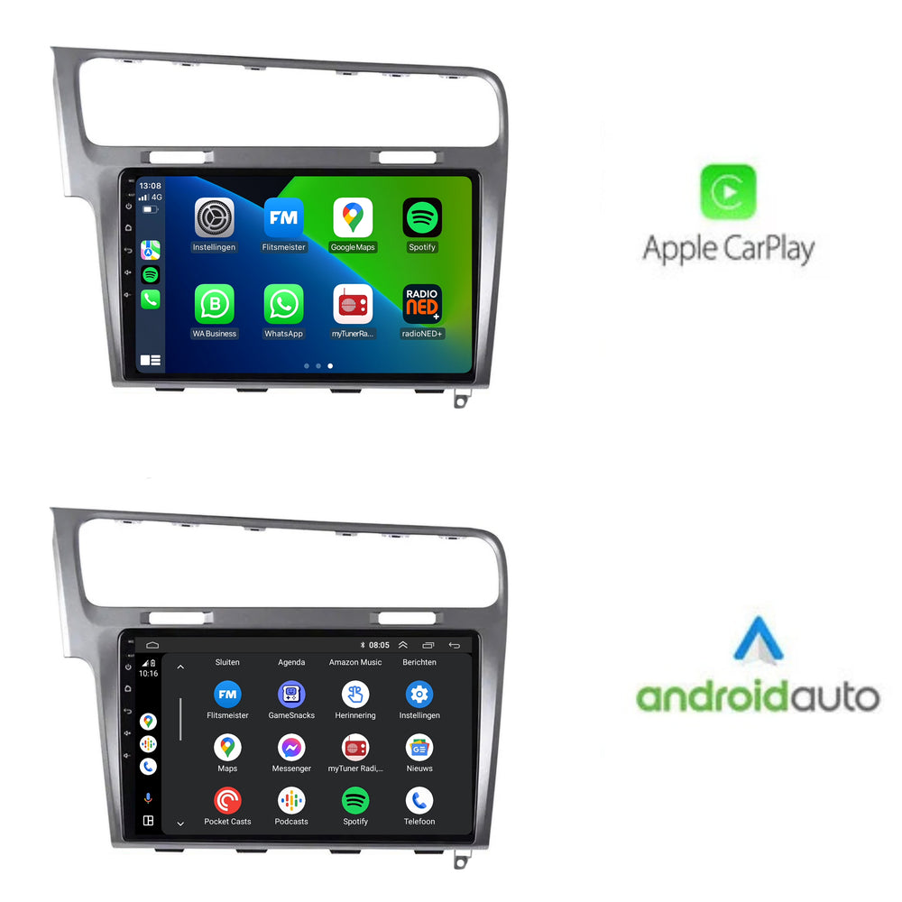 Volkswagen Golf 7 | Android 13 | Autoradio | 2012 t/m 2020 | Carplay & Android Auto | Zilver