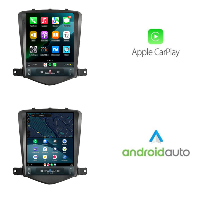 Cartronix Chevrolet Cruze | 2009 t/m 2015 | Autoradio Navigatie | Apple CarPlay & Android Auto | Android 13 | Groot HD Scherm