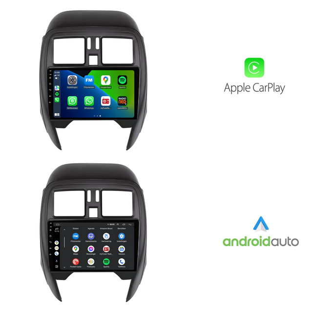 Nissan Micra | Android 13 | Autoradio | 2013 t/m 2017 | Carplay & Android Auto