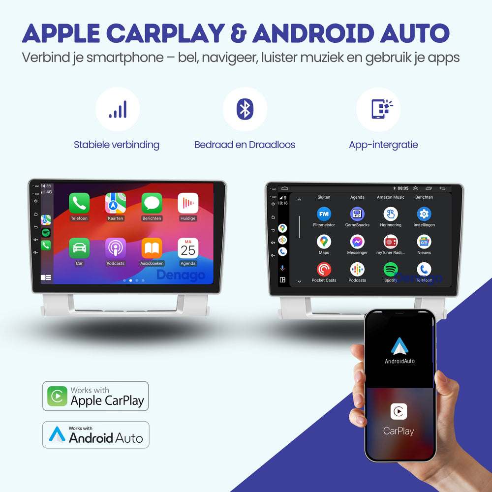 Radio de coche Opel Astra J CarPlay | 2009 a 2016 | Denago DNG-A280 | 9 pulgadas | Androide 13 | CarPlay inalámbrico y Android Auto