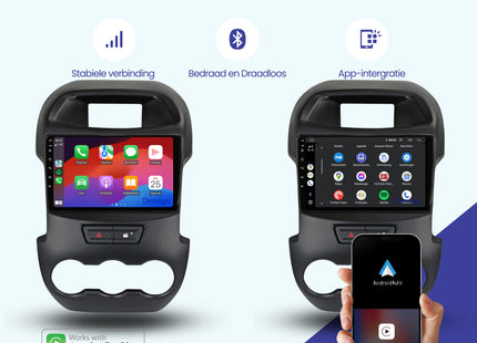 Ford Ranger CarPlay autoradio | 2012 t/m 2015 | Denago DNG-A155 | 9 inch | Android 13 | Draadloos CarPlay & Android Auto