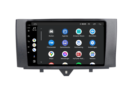 Smart Fortwo | Android 13 | Autoradio | 2011 t/m 2015 | Carplay & Android Auto
