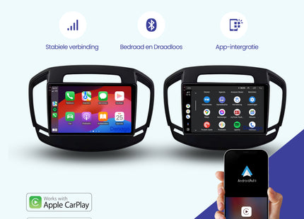 Opel Insignia CarPlay autoradio | 2008 t/m 2013 | Denago DNG-A271 | 9 inch | Android 13 | Draadloos CarPlay & Android Auto