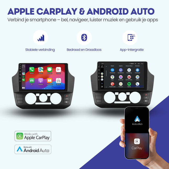 Volkswagen Up CarPlay autoradio | 2017 t/m 2023 | Denago DNG-A260 | 9 inch | Android 13 | Draadloos CarPlay & Android Auto