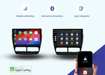 Fiat Doblo CarPlay autoradio | 2010 t/m 2014 | Denago DNG-A213 | 9 inch | Android 13 | Draadloos CarPlay & Android Auto