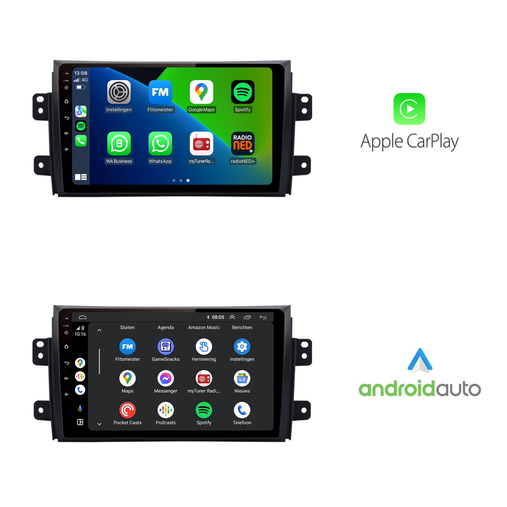 Suzuki SX4 | Android 13 | Autoradio | 2006 t/m 2011 | CarPlay & Android Auto