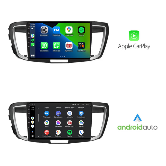 Honda Accord | Android 13 | Autoradio | 2013 t/m 2017 | 10 inch | CarPlay & Android Auto