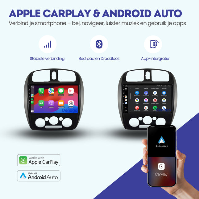 Mazda 323 CarPlay autoradio | 2003 t/m 2009 | Denago DNG-A300 | 9 inch | Android 13 | Draadloos CarPlay & Android Auto