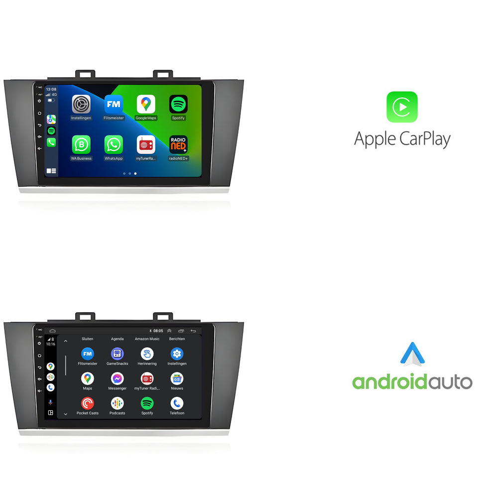 Interior de Subaru | Androide 13 | Radio de coche | 2015 a 2020 | CarPlay y Android Auto