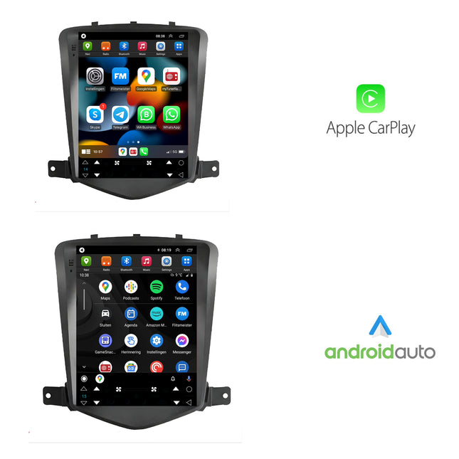 Chevrolet Cruze | Android 13 | Autoradio | 2009 t/m 2015 | CarPlay & Android Auto | Grote scherm