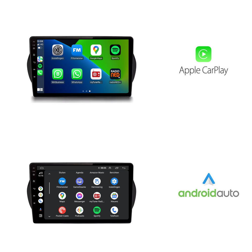 Peugeot Bipper | Androide 13 | Radio de coche | 2008 a 2019 | CarPlay y Android Auto