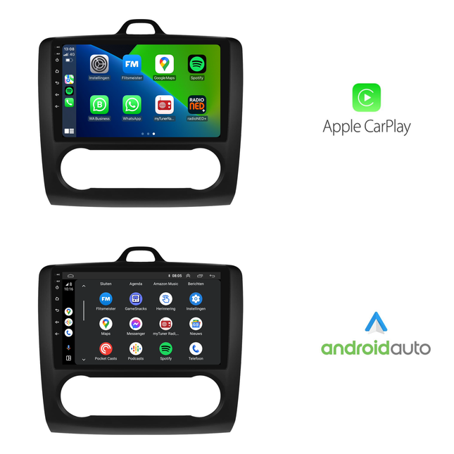 Ford Focus | Android 13 | Autoradio | 2004 t/m 2011 | CarPlay & Android Auto