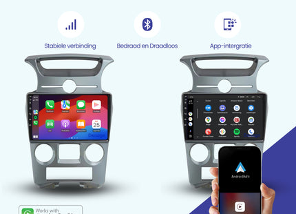 Kia Carens CarPlay autoradio | 2006 t/m 2012 | Denago DNG-A164 | 9 inch | Android 13 | Draadloos CarPlay & Android Auto