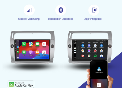 Citroën C4 Berline Autoradio | 2004 t/m 2010 | Android 13 & CarPlay