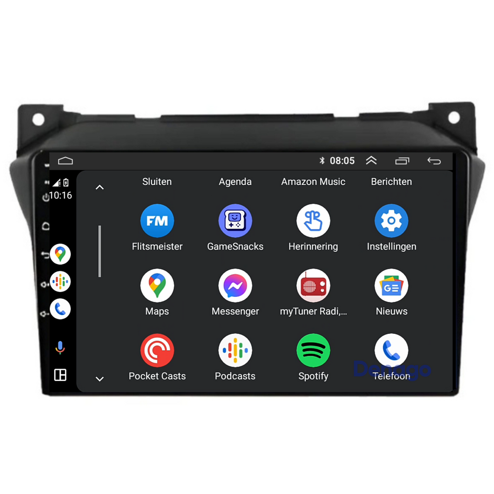 Radio de coche Suzuki Alto CarPlay | 2008 a 2016 | Denago DNG-A53 | 9 pulgadas | Androide 13 | CarPlay inalámbrico y Android Auto