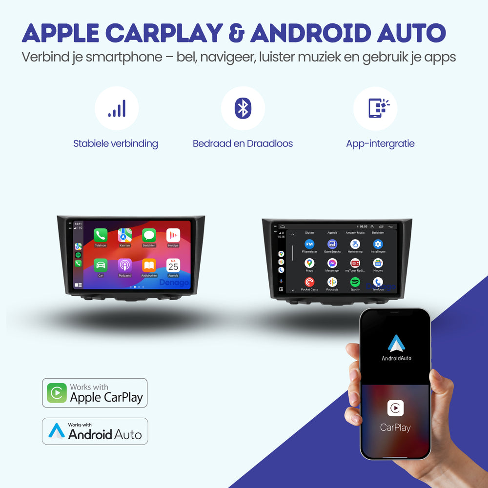 Radio de coche Suzuki Kizashi CarPlay | 2009 a 2015 | Denago DNG-A215 | 9 pulgadas | Androide 13 | CarPlay inalámbrico y Android Auto