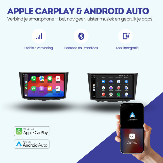 Suzuki Kizashi CarPlay autoradio | 2009 t/m 2015 | Denago DNG-A215 | 9 inch | Android 13 | Draadloos CarPlay & Android Auto