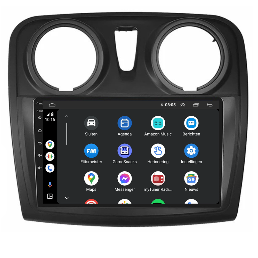 Dacia Sandero | Android 13 | Autoradio | 2013 t/m 2020 | Carplay & Android Auto