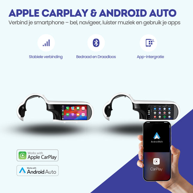 Renault Twingo CarPlay autoradio | 2014 t/m 2024 | Denago DNG-A256 | 9 inch | Android 13 | Draadloos CarPlay & Android Auto