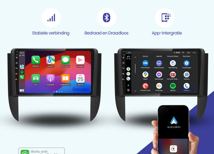 Chevrolet Kaleos CarPlay autoradio | 2004 t/m 2010 | Denago DNG-A346 | 9 inch | Android 13 | Draadloos CarPlay & Android Auto