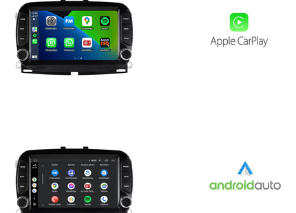 Fiat 500 | Android 13 | Autoradio | 2016 à 2019 | CarPlay & Android Auto | Noir