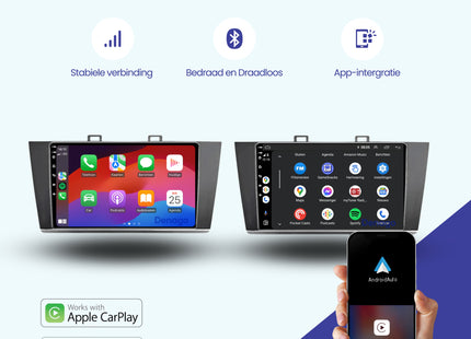 Subaru Outback CarPlay autoradio | 2015 t/m 2020 | Denago DNG-A200 | 9 inch | Android 13 | Draadloos CarPlay & Android Auto