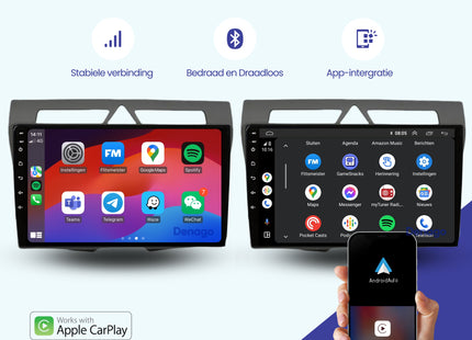 Kia Picanto CarPlay autoradio | 2008 t/m 2010 | Denago DNG-A86 | 9 inch | Android 13 | Draadloos CarPlay & Android Auto