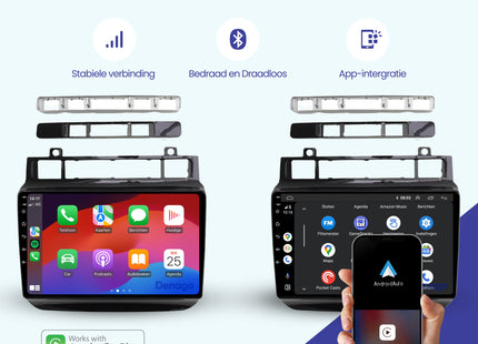 Volkswagen Touareg CarPlay autoradio | 2011 t/m 2017 | Denago DNG-A209 | 9 inch | Android 13 | Draadloos CarPlay & Android Auto