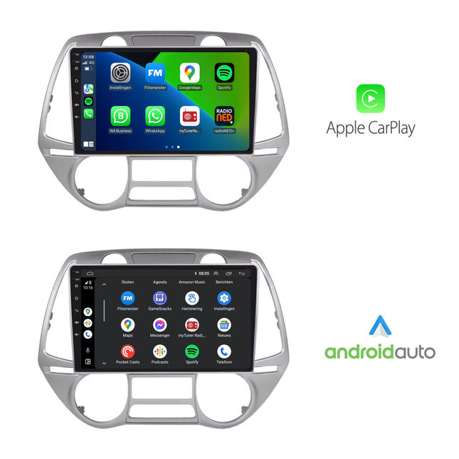Hyundai i20 | Android 13 | Autoradio | 2008 t/m 2014 | CarPlay & Android Auto