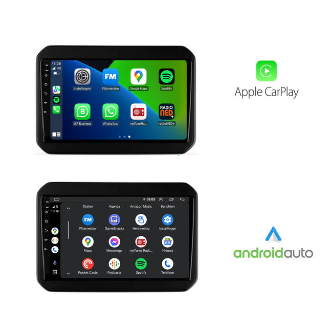 Suzuki Ignis | Android 13 | Autoradio | 2016 t/m 2020 | CarPlay & Android Auto